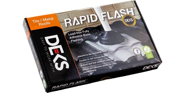 DEKS Rapid Flash 175mm - 330mm Lead-Free EPDM Pipe Flashing - Black