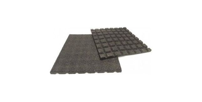 Rubber4Roofs Black Rubber Promenade Balcony Tiles (500mm x 500mm x 30mm)