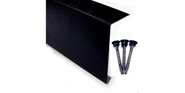 Metal Edge Trim (Black Plastisol) - 2m