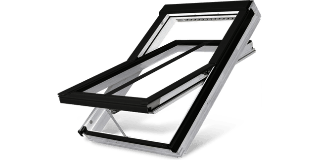 FAKRO White PVC Conservation Centre Pivot Double Glazed Roof Window (PTP-V/C)