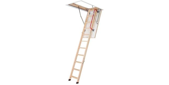 Fakro LWZ Plus Economy Folding Wooden Loft Ladder & Hatch - 280cm