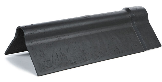 SVK Roll-Top Fibre Cement Ridge (30° Pitch) - Blue-Black (with Copper Fixing Clip)