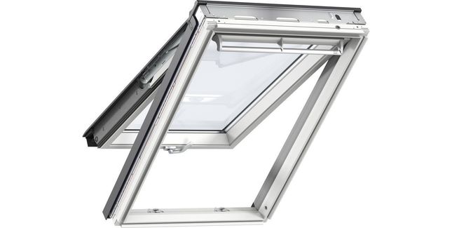 VELUX GPL CK04 2068 White Painted Top Hung Window - 55cm x 98cm