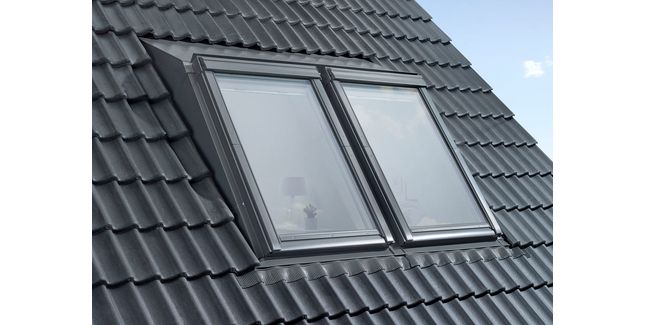 VELUX EAW MK08 6021E Low Pitch Tile Flashing For Twin Window - 78cm x 140cm