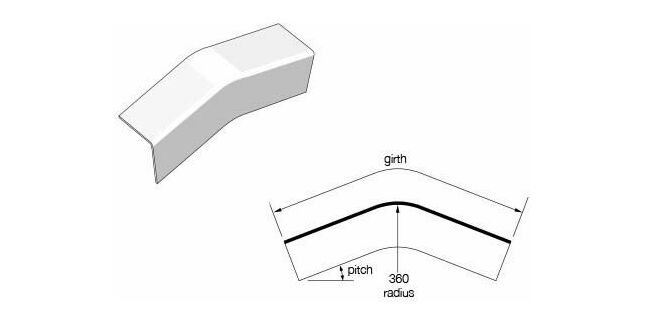 Eternit Cranked External Corner - 200mm x 1300mm