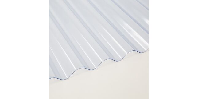 Mistral Heavy Duty Corrugated PVC Roof Sheeting (Clear) - 1.1mm Thick
