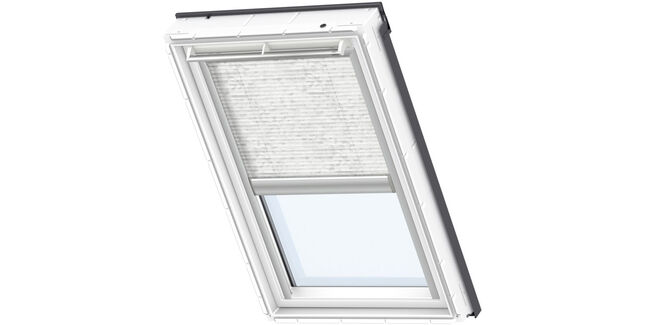 VELUX FML 1256S Electric Pleated Blind - Classic White