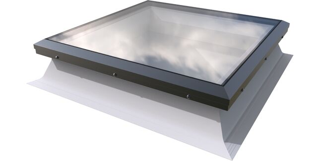 Mardome Glass on 150mm PVC Kerb with Manual Opening