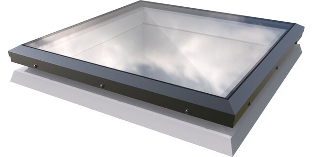 Mardome Glass on Builders Upstand with Powered Opening