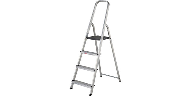 Werner High Handrail Aluminium Step Ladder