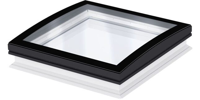 VELUX Fixed Curved Glass Double Glazed Rooflight - 90cm x 60cm (Includes Base Unit & Top Cover)