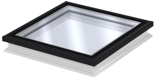 VELUX Fixed Flat Glass Double Glazed Rooflight - 80cm x 80cm (Includes Base Unit & Top Cover)