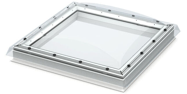 VELUX Fixed Opaque Flat Roof Dome/Window - 60cm x 60cm (Includes Base Unit & Top Cover)