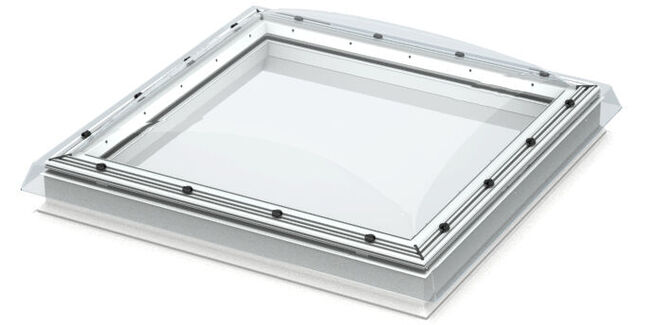 VELUX Fixed Opaque Flat Roof Dome/Window - 60cm x 90cm (Includes Base Unit &amp; Top Cover)