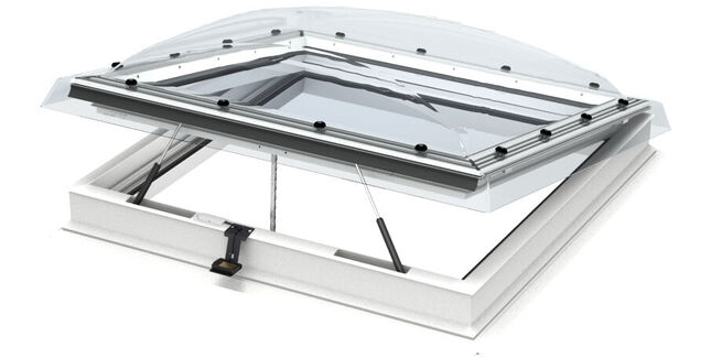 VELUX INTEGRA Clear Flat Roof Dome/Window - 80cm x 80cm (Includes Base Unit & Top Cover)