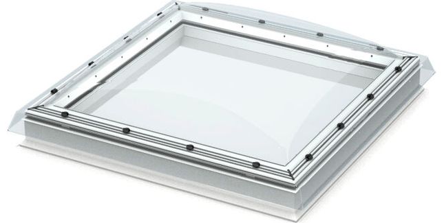 VELUX INTEGRA Opaque Flat Roof Dome/Window - 90cm x 120cm (Includes Base Unit &amp; Top Cover)