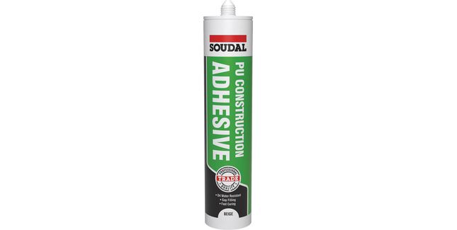 Soudal 5 Minute PU Construction Adhesive (290ml) - Box of 12 (152330)