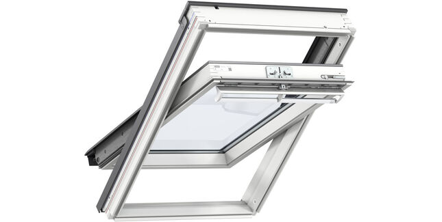 VELUX GGL SK10 2067 White Painted Centre Pivot Window - 114cm x 160cm