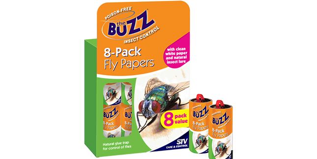 The Buzz Fly Killer Papers 8 Pack