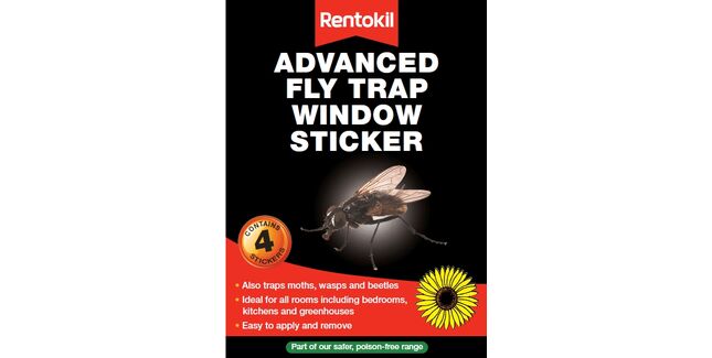 Rentokil Advanced Fly Trap Window Sticker - 4 pack