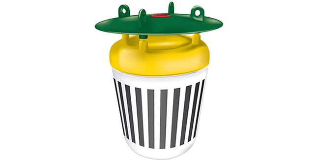Trappit Moth Trap Black Stripe Funnel Pot