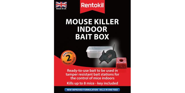 Rentokil Mouse Killer Indoor Bait Box - Twin Pack