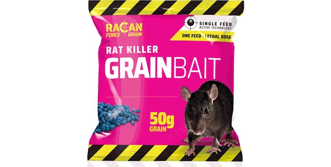 RACAN Force Grain Rat Killer Grain Bait 6 x 25g Sachets