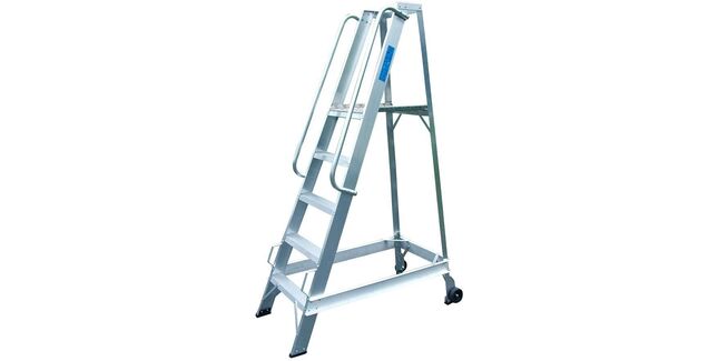 Lyte Industrial Aluminium Non-Folding Warehouse Step Ladder