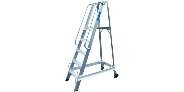 Lyte Industrial Aluminium Non-Folding Warehouse Step Ladder