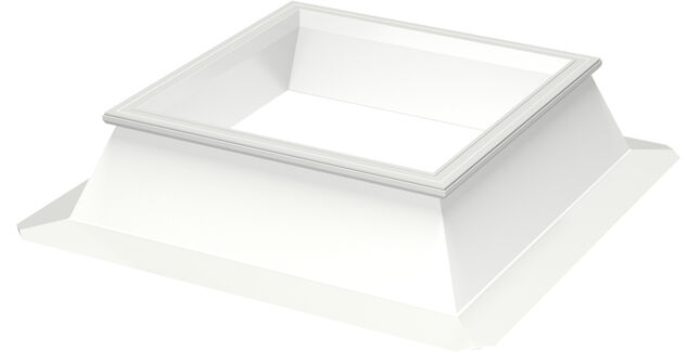 VELUX CFJ 090060 1010 PVC Dome 30cm Fixed Base Unit - 90cm x 60cm