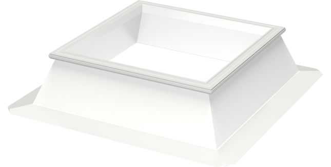 VELUX CFJ 100100 1010 PVC Dome 30cm Fixed Base Unit - 100cm x 100cm