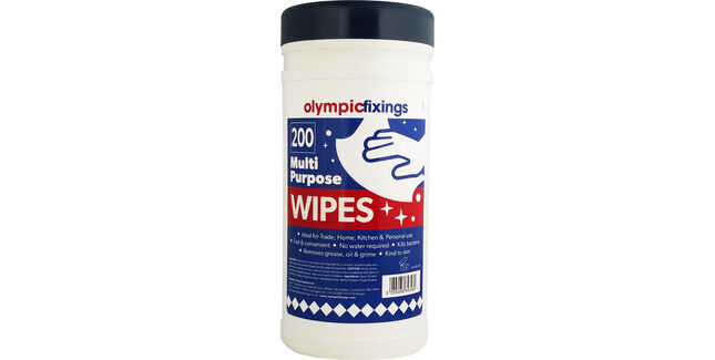 Olympic Fixings Multi Purpose Cleaning Wipes (Tub of 200)