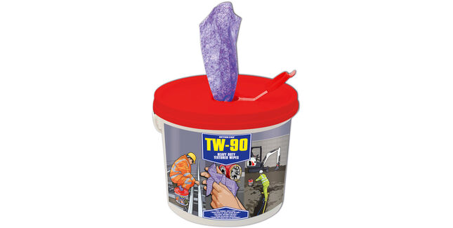 Action Can TW-90 Heavy Duty Textured Wipes (Tub of 100)