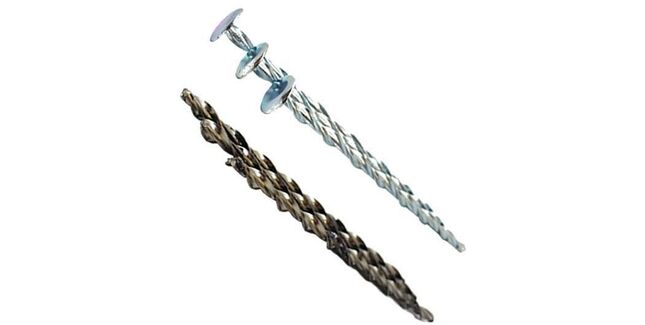 Super-8 Headed Helical Flat Roof Nails (Pack of 100)