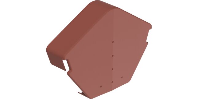 Hambleside Danelaw Angle Ridge Cap for Interlocking Plain Tile Dry Verge (10 per pack)