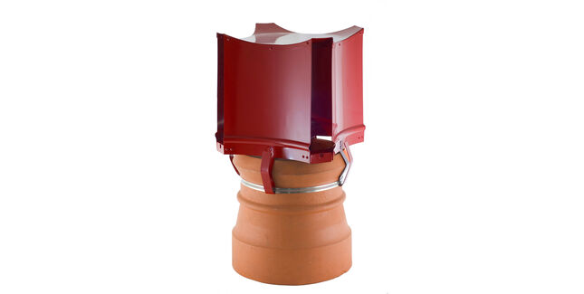 Brewer Aerodyne Anti-Downdraught Chimney Cowl With Strap Fixing (Fits Pots 6" - 9.5")