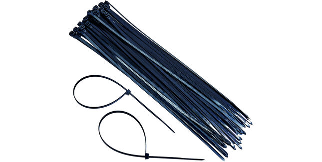 CMS Black Nylon Cable Ties - 300mm X 4.8mm