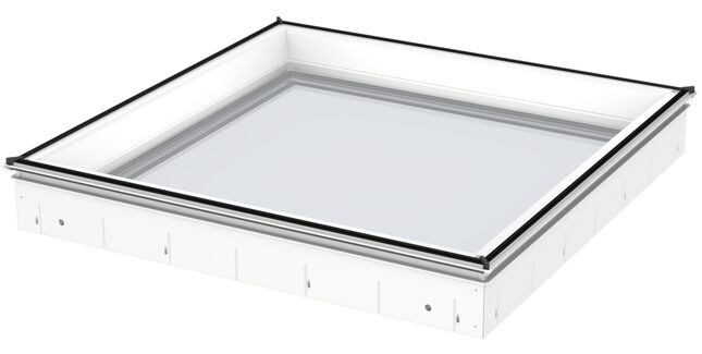 VELUX CFU 100100 0025Q Fixed Flat Roof Window Base Triple Glazed - 100cm x 100cm