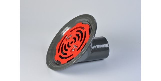 ACO 45° Screw Aluminium Roof Drainage Outlet (Flat Grate)