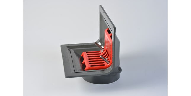 ACO Two-Way Screw Aluminium Roof Balcony Outlet (Flat Grate)