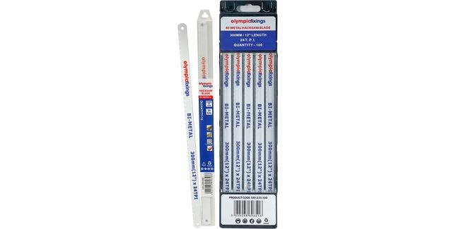 Olympic Fixings Bi-Metal Hacksaw Blades (10 p/pk)