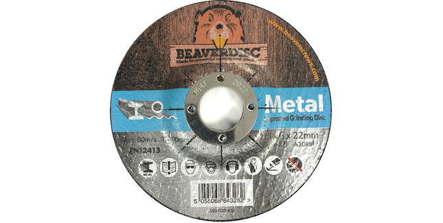 Beaverdisc Metal Grinding Discs 115 x 6 x 22mm Packs of 5