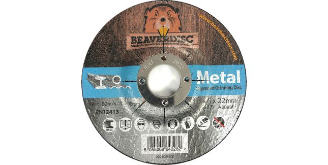Beaverdisc Metal Grinding Discs 115 x 6 x 22mm Packs of 5