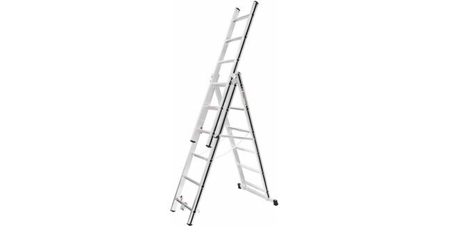 Hymer AluPro Black Line Fixed Stabiliser Bar Combination Ladder