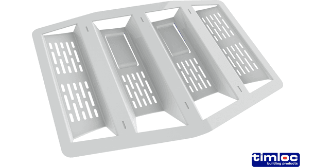 Timloc Refurbishment Roof Space Lap Vent - 280mm x 205mm (Pack of 10)