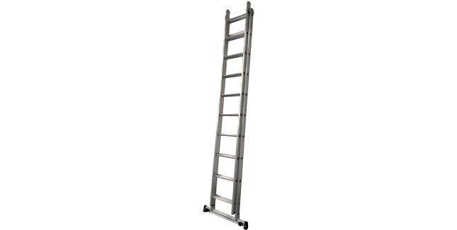 Aluminium Dmax Double Extension Ladder with Stabiliser Bar - 2 x 10
