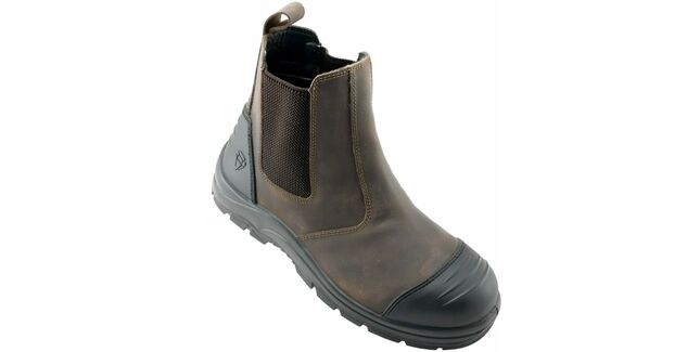 Unbreakable Granite Leather Brown Dealer Safety Work Boot