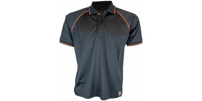 Unbreakable Newark Black / Orange Trimmed Polo Shirt