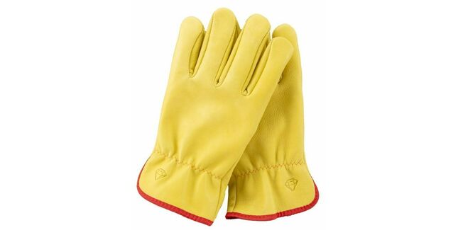 Unbreakable Premium Leather Lined Yellow Drivers Gloves