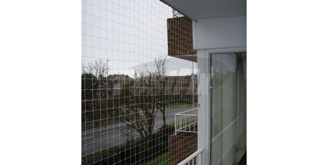 Balcony Netting Kit Black - Large (8m X 3m)